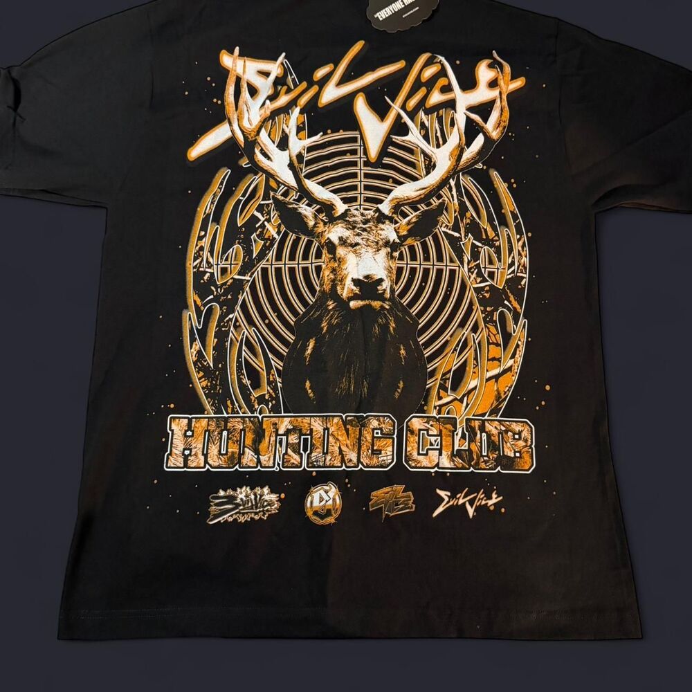 Evil Vice “Hunting Club” Tee (Black, L)